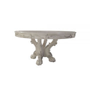 ACME Dresden - Dining Table 60"L - Bone White Finish | Meri Furniture