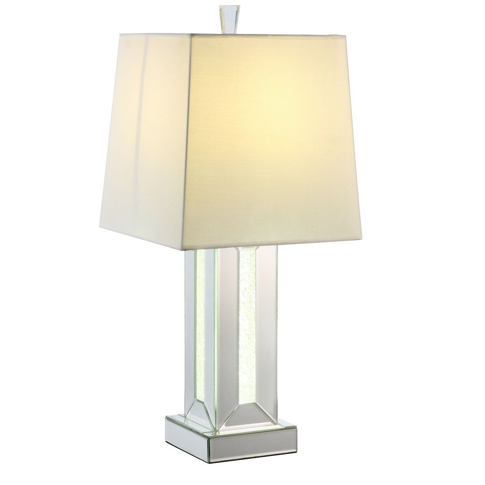 ACME Noralie - Table Lamp - Mirrored & Faux Stones - 32" | Meri Furniture