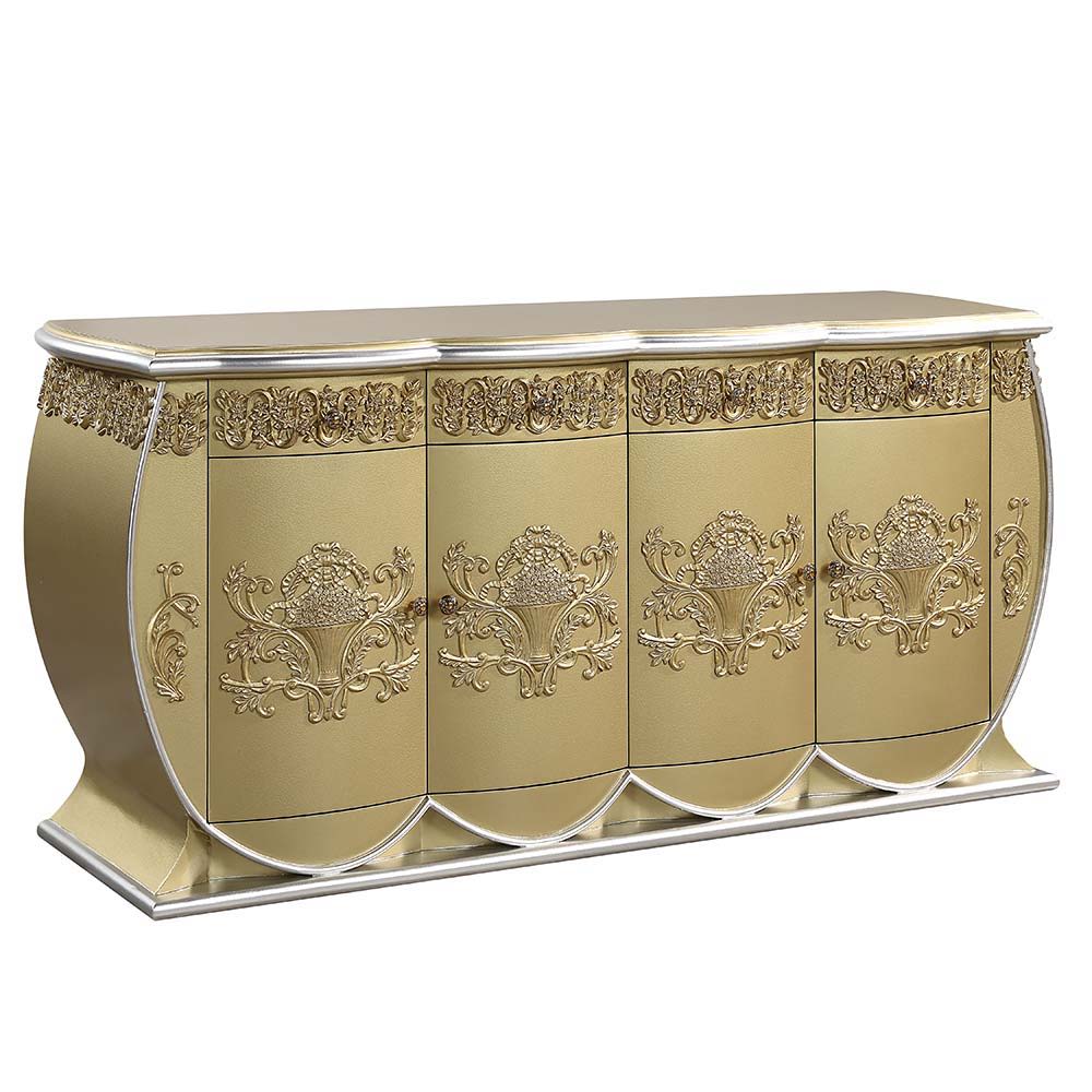 ACME Bernadette - Server - Gold Finish | Meri Furniture