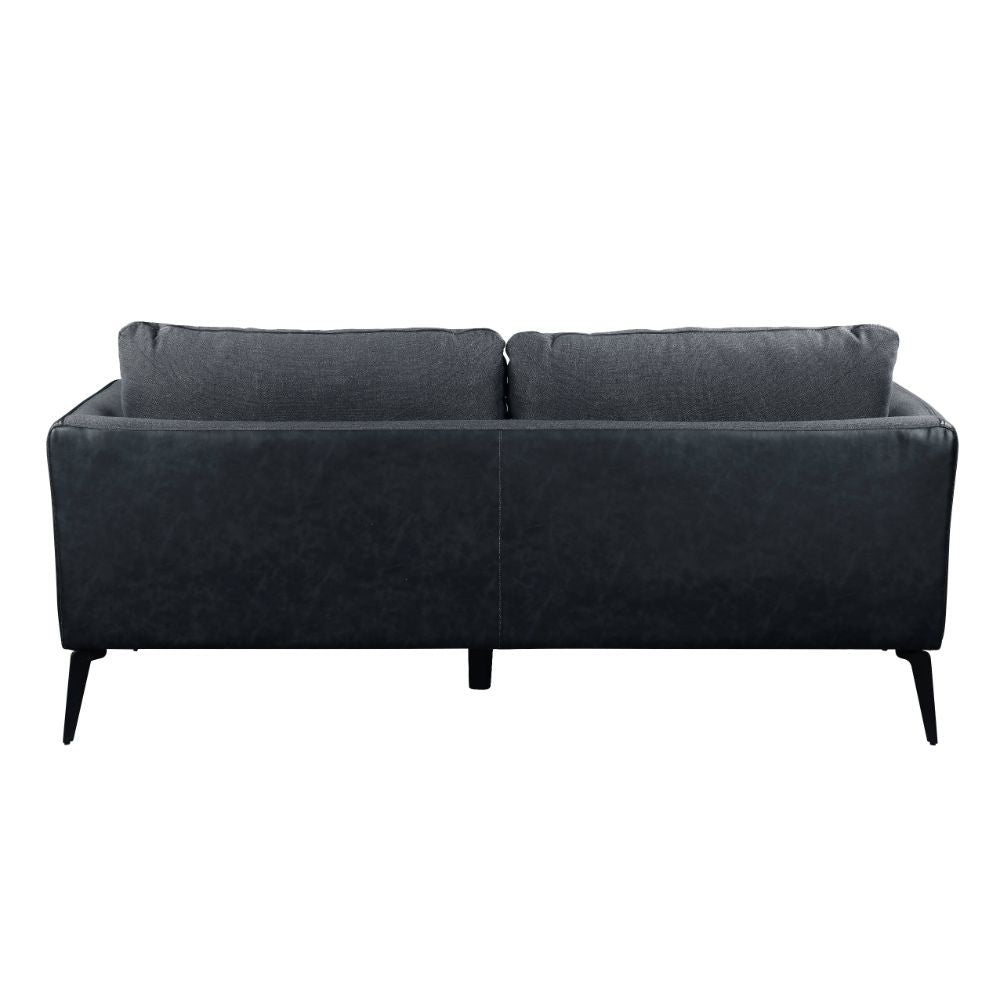 ACME Harun - Sofa - Gray Fabric & PU | Meri Furniture