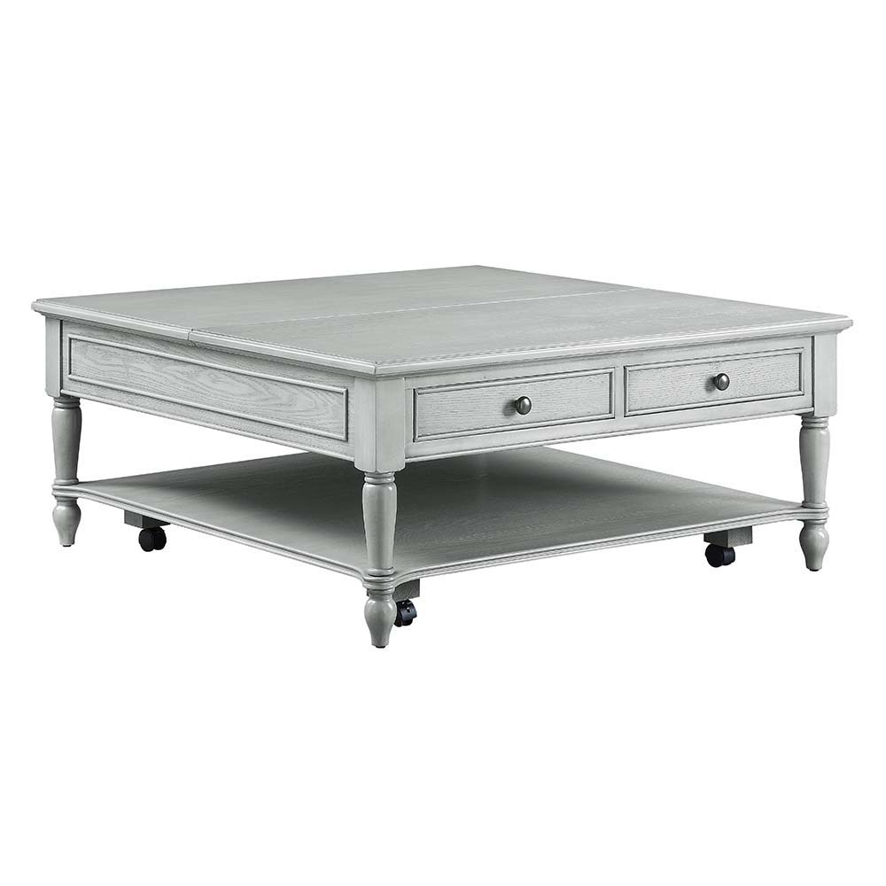 ACME Ramiro - Coffee Table - Rustic Gray Finish | Meri Furniture