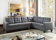 ACME Earsom - Sectional Sofa - Gray Linen | Meri Furniture