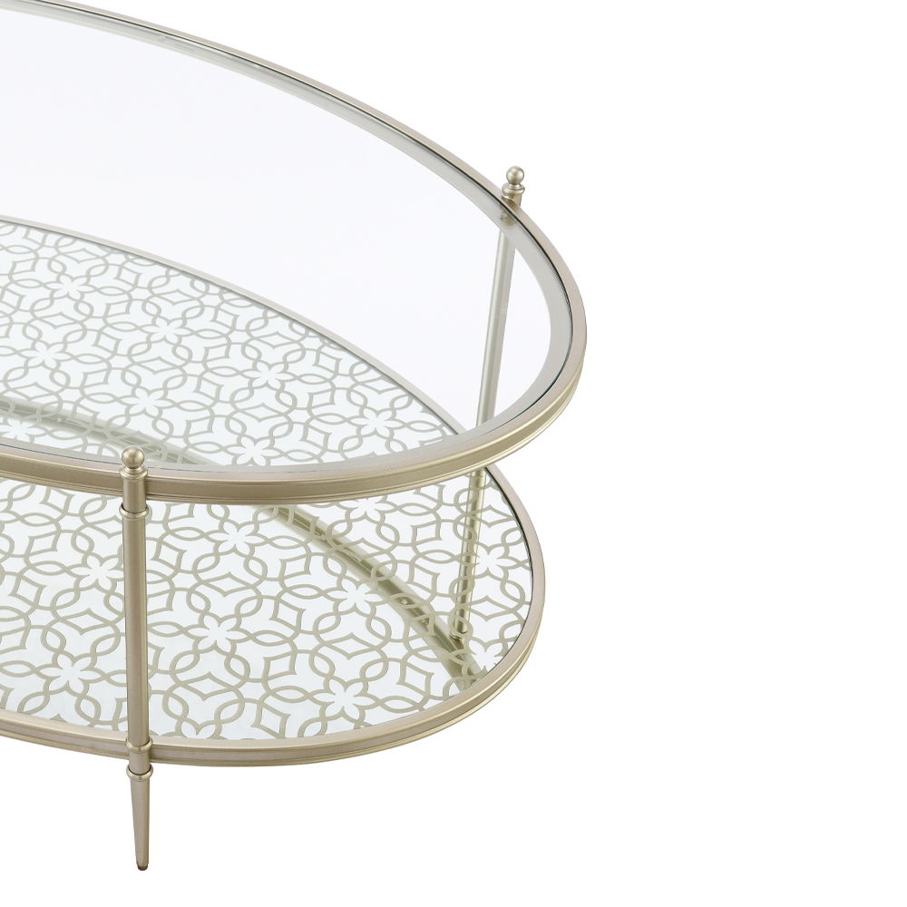 ACME Zaba - Coffee Table - Pearl Silver | Meri Furniture