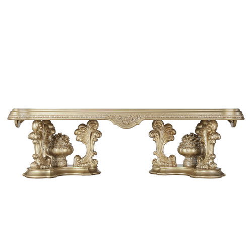 ACME Seville - Dining Table - Gold Finish | Meri Furniture