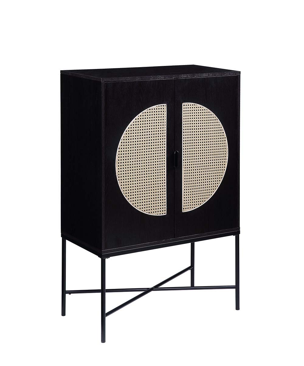 ACME Colson - Wine Cabinet - Black Finish | Meri Furniture