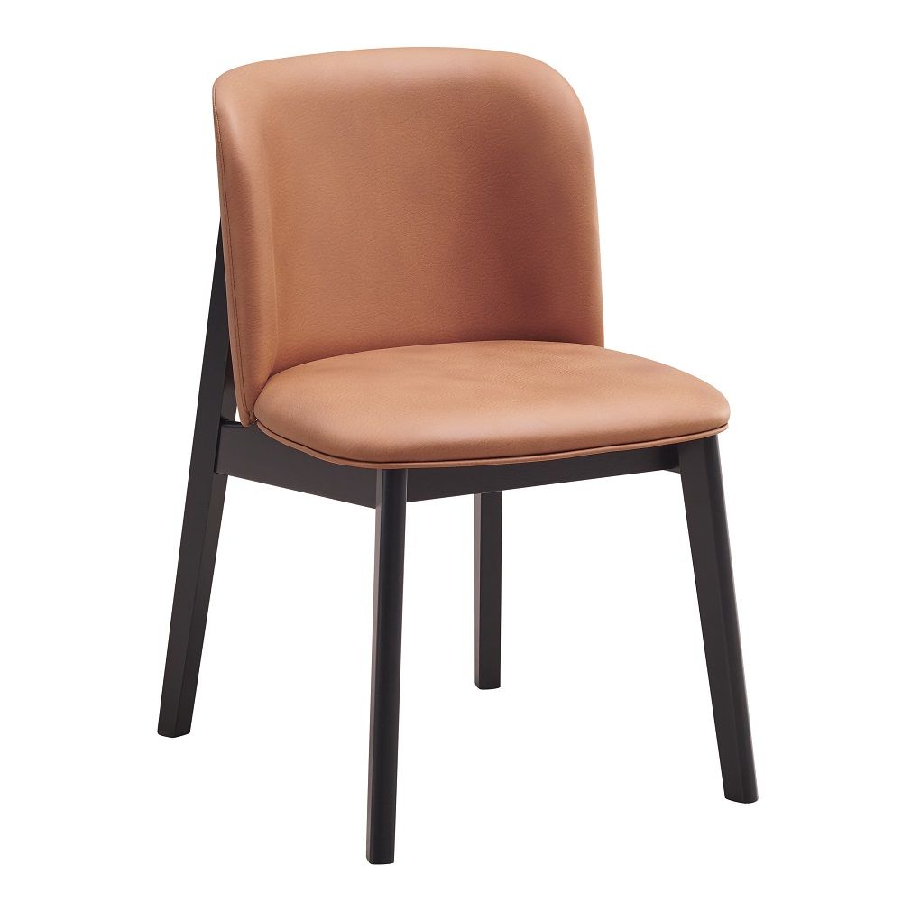 ACME Eliora - Side Chair (Set of 2) - Camel & Black | Meri Furniture