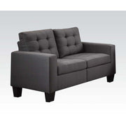ACME Earsom - Loveseat - Gray Linen | Meri Furniture