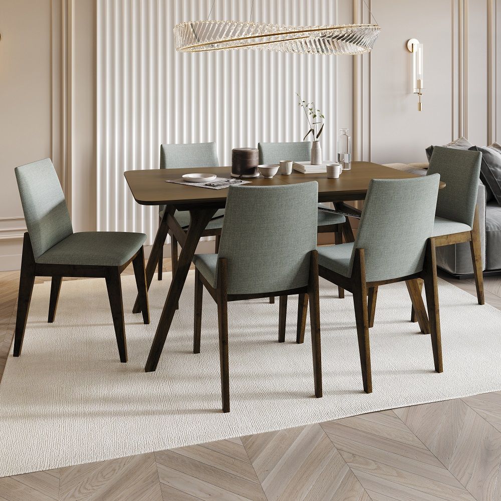 ACME Kaela - Dining Table - Walnut | Meri Furniture