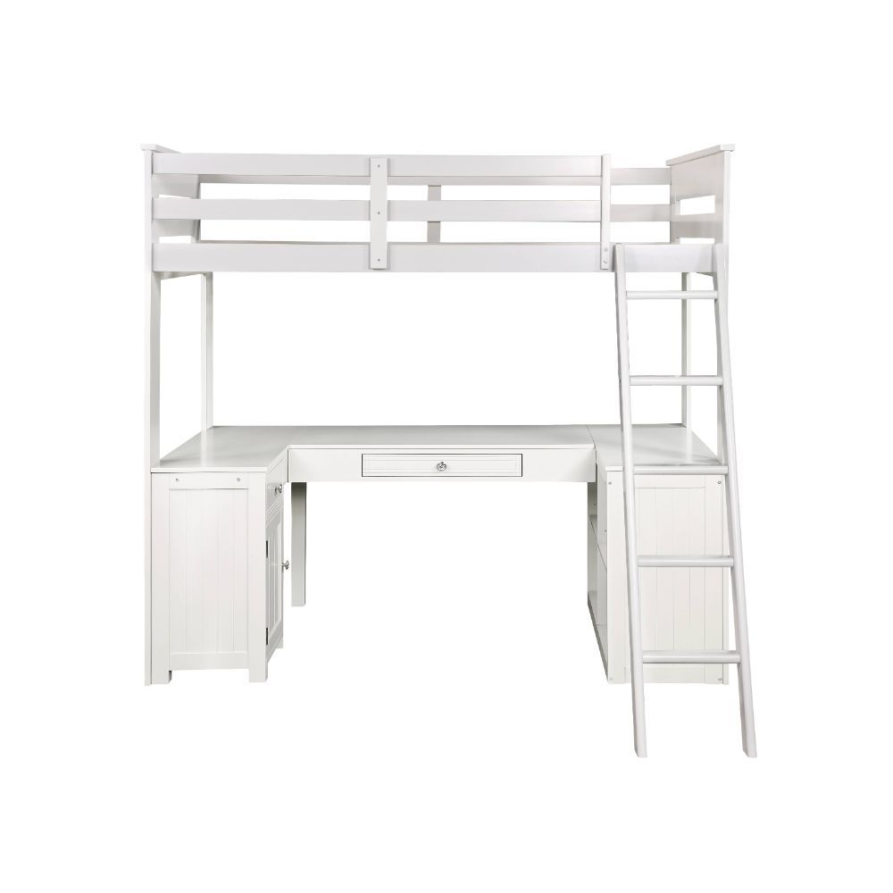 ACME Ambar - Loft Bed - Light Gray | Meri Furniture