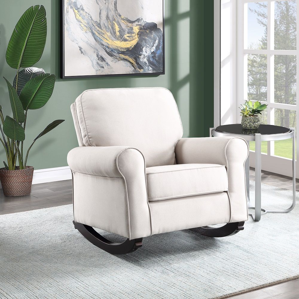 ACME Elvin - Rocking Chair - Beige | Meri Furniture