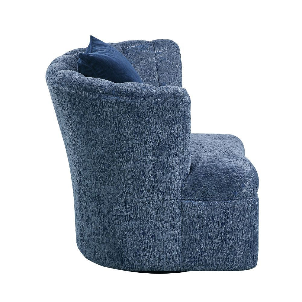 ACME Kaffir - Chair - Blue Fabric | Meri Furniture