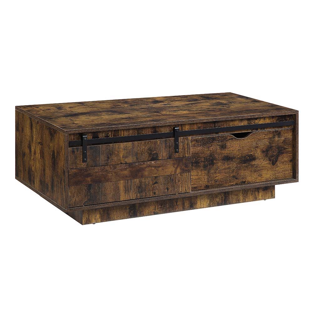 ACME Bellarosa - Coffee Table - Rustic Oak | Meri Furniture