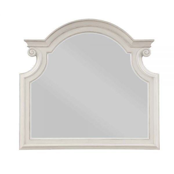 ACME Florian - Mirror - Antique White Finish | Meri Furniture
