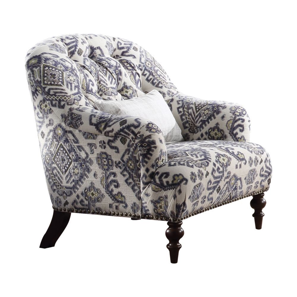 ACME Saira - Chair - Pattern Fabric | Meri Furniture