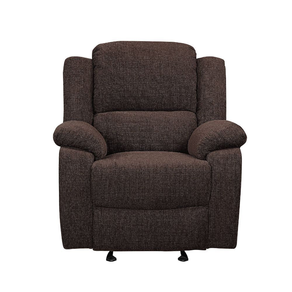 ACME Madden - Glider Recliner - Brown Chenille | Meri Furniture
