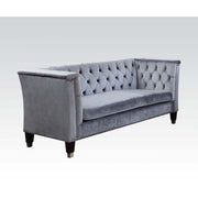 ACME Honor - Loveseat - Blue-Gray Velvet | Meri Furniture