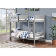 ACME Edah - Twin Over Twin Bunk Bed - Gray | Meri Furniture