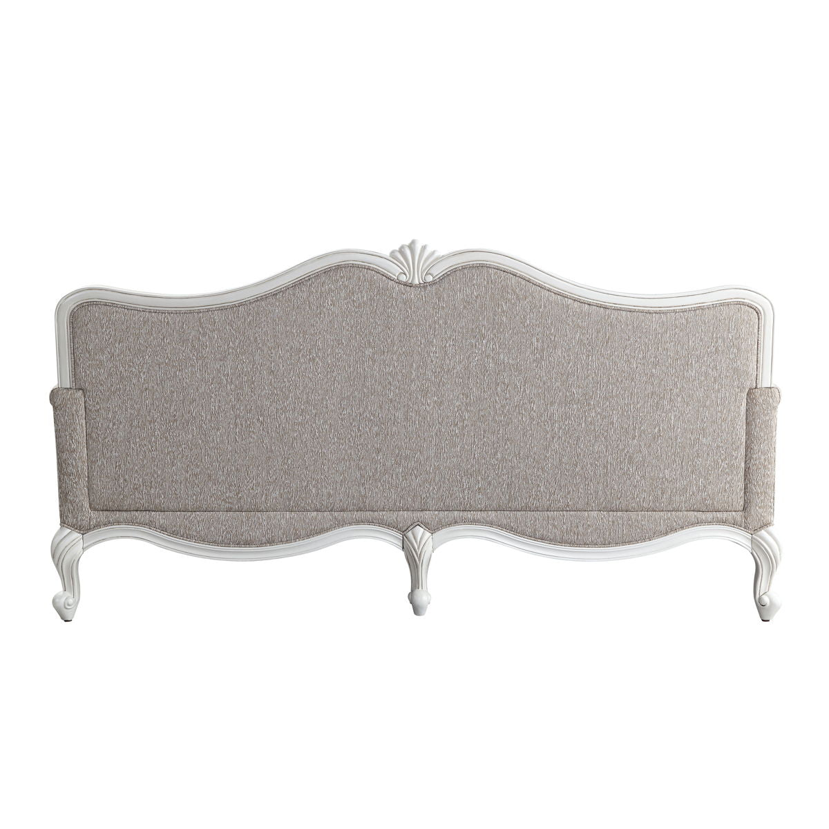 ACME Ciddrenar - Sofa - Fabric & White Finish | Meri Furniture