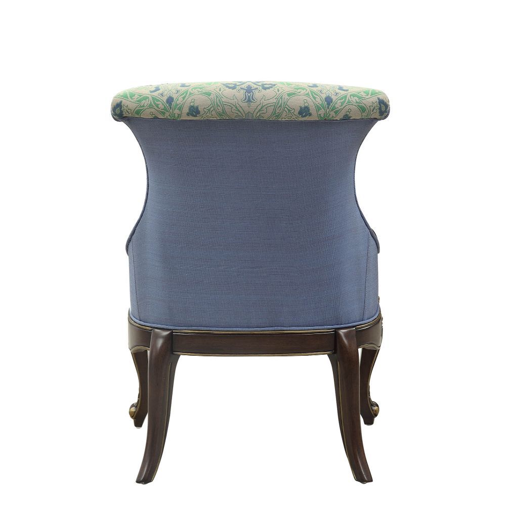 ACME Ameena - Accent Chair - Fabric & Espresso | Meri Furniture