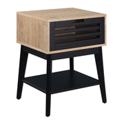 ACME Gamaliel - End Table - Oak & Espresso Finish | Meri Furniture