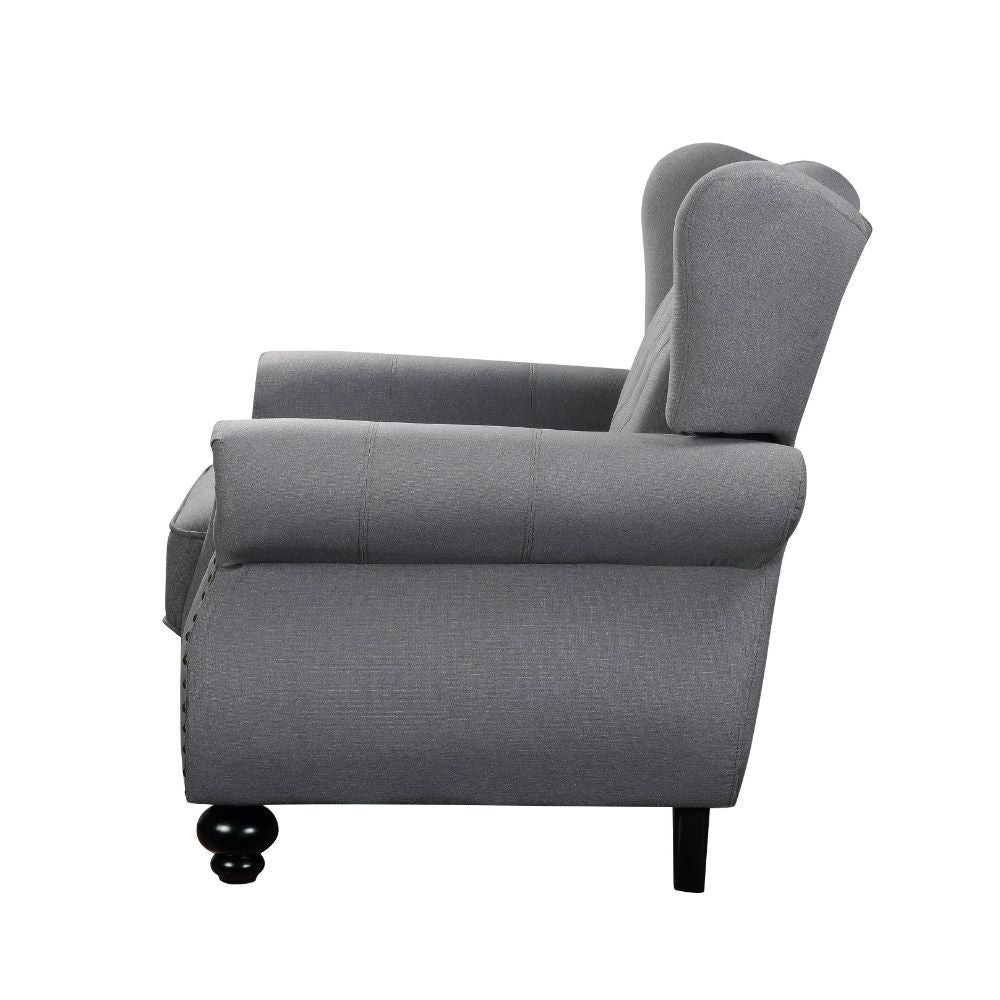 ACME Hannes - Loveseat - Gray Fabric | Meri Furniture