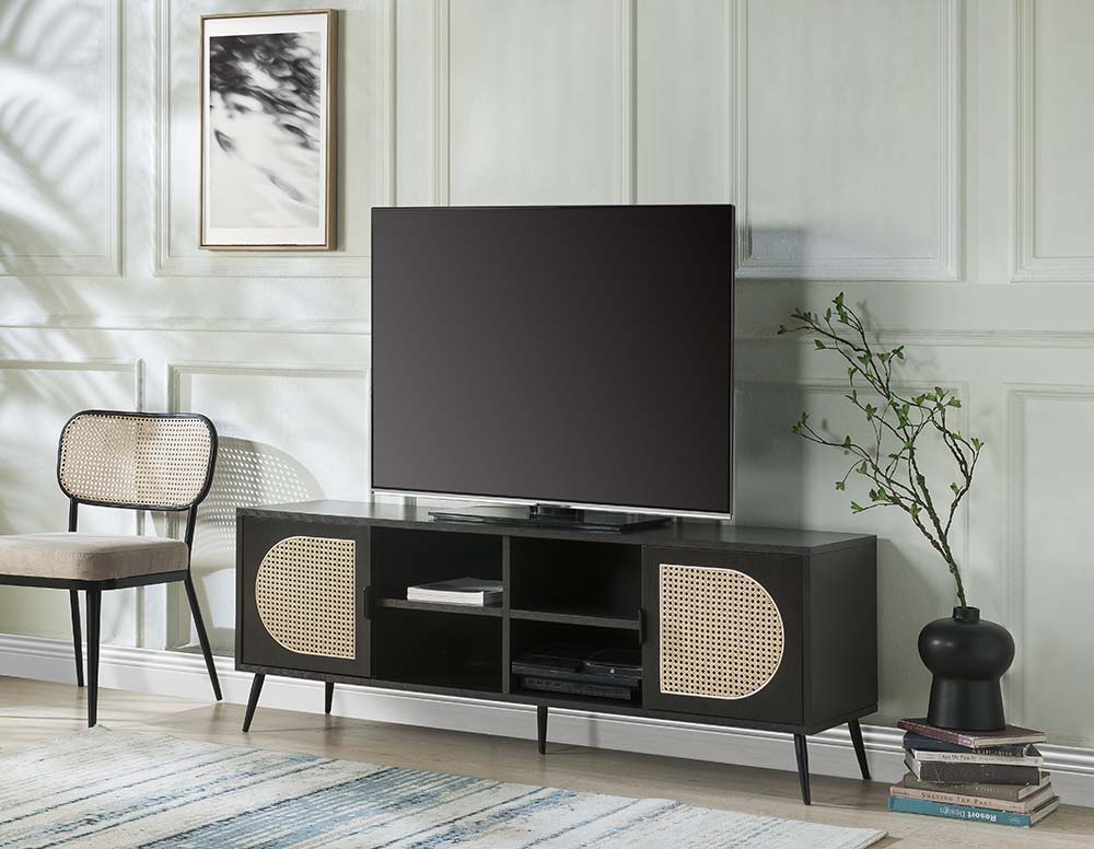 ACME Colson - TV Stand - Black Finish | Meri Furniture