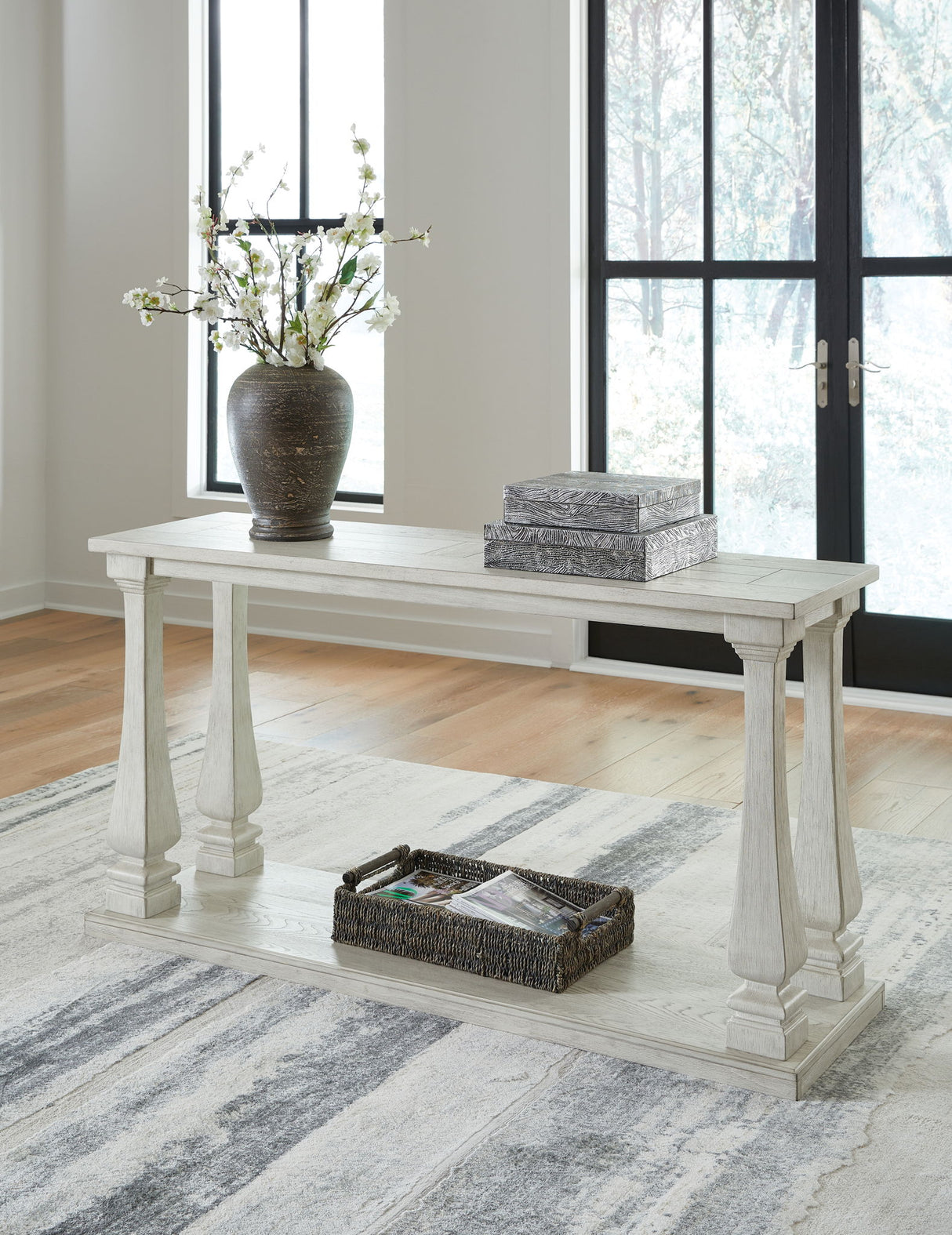 Signature Design by Ashley® Arlendyne - Antique White - Sofa Table | Meri Furniture