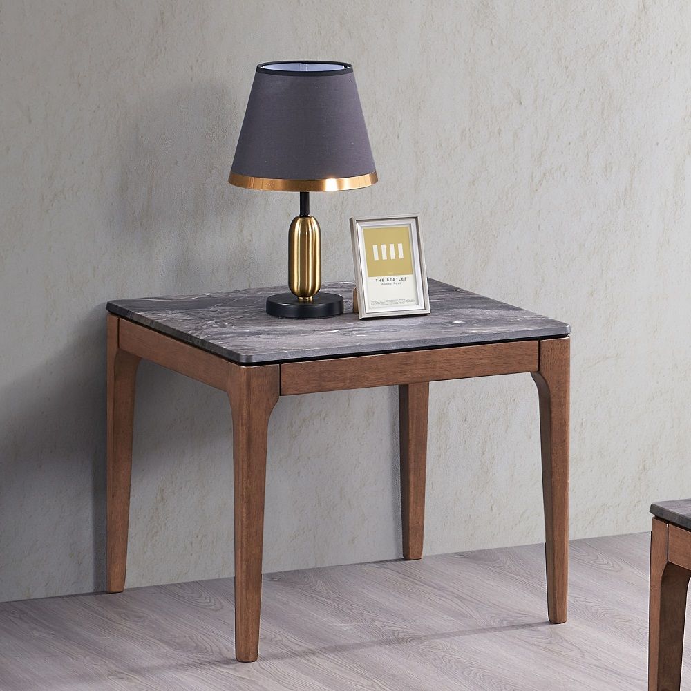 ACME Bevis - End Table - Walnut | Meri Furniture