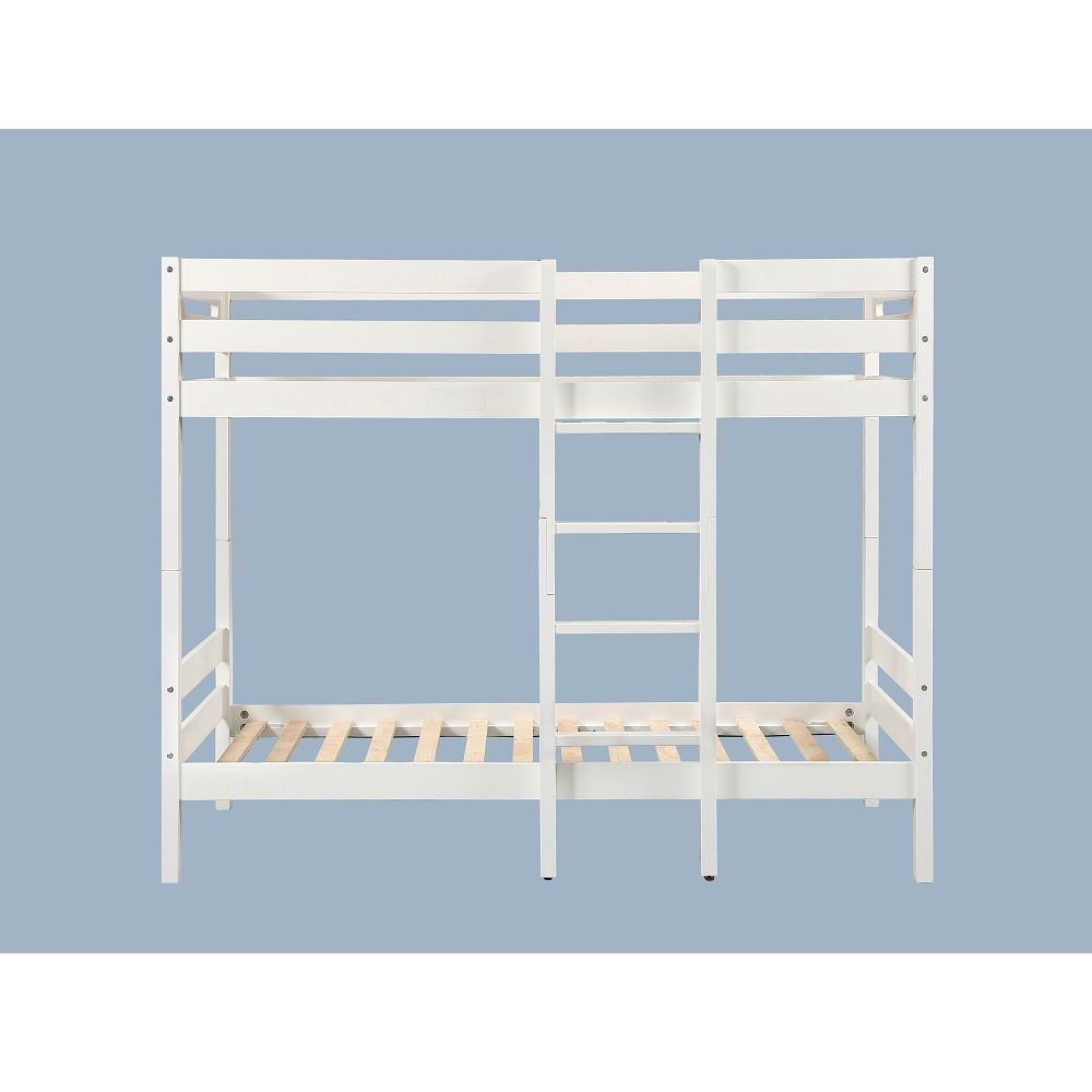 ACME Esin - Twin Over Twin Bunk Bed - White | Meri Furniture