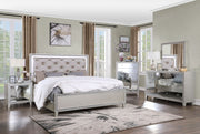 ACME Box Spring Not RequiredPadded Headboard & Storage Footboard Button Tufted HeadboardRaised Molding Trim | Meri Furniture