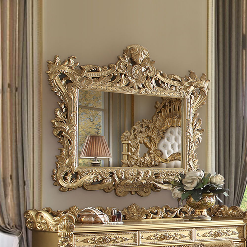 ACME Bernadette - Mirror - Gold Finish | Meri Furniture