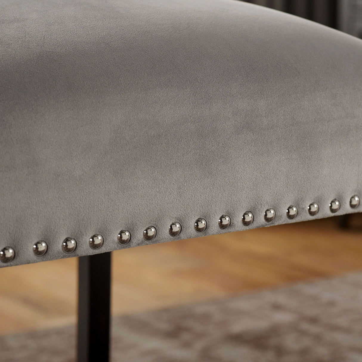 Furniture of America Kian - Counter Height Chair (Set of 2) - Black / Light Gray | Meri Furniture