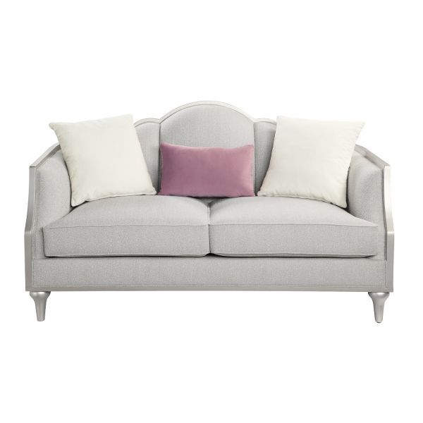 ACME Kasa Loveseat - Beige Linen | Meri Furniture