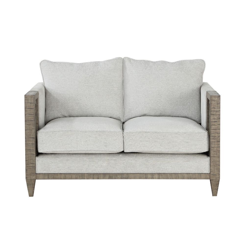 ACME Artesia - Loveseat - Fabric & Salvaged Natural | Meri Furniture