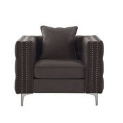 ACME Gillian II - Chair - Dark Gray Velvet | Meri Furniture