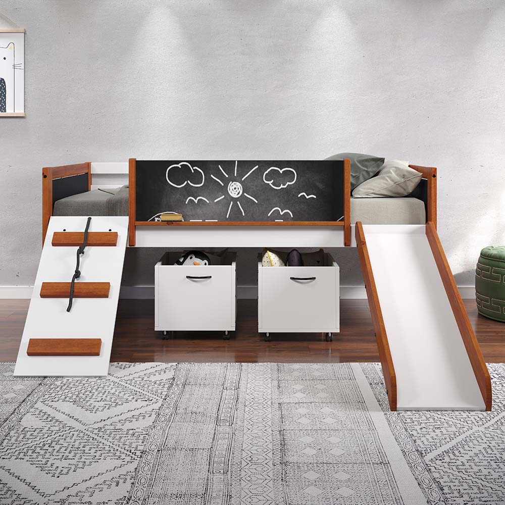 ACME Aurea - Storage - Cherry Oak & White Finish | Meri Furniture