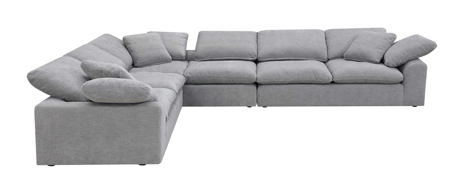 ACME Naveen - Sectional Sofa - Gray Linen | Meri Furniture