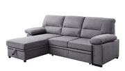 ACME Nazli - Sectional Sofa - Gray Fabric | Meri Furniture