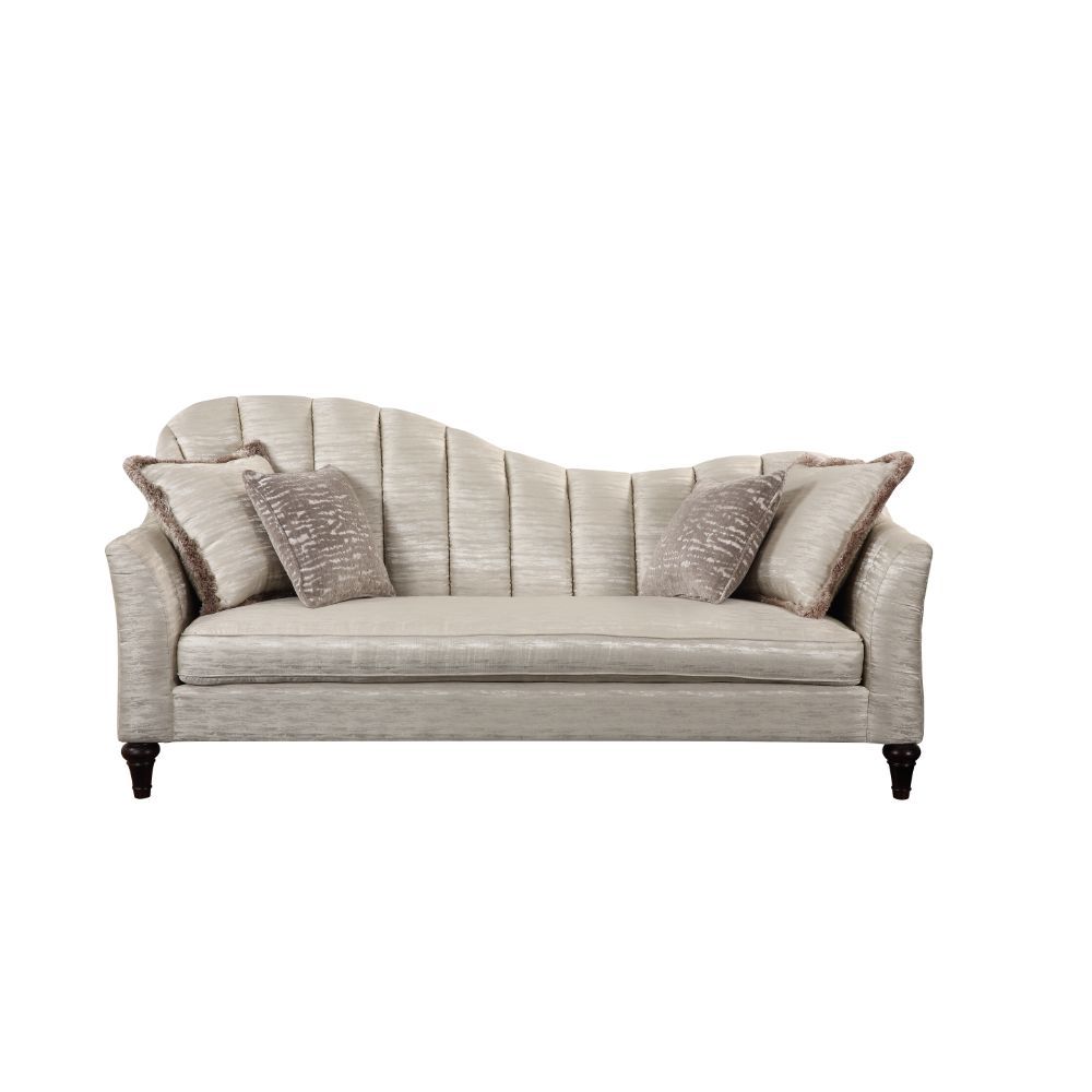 ACME Athalia - Sofa - Shimmering Pearl | Meri Furniture