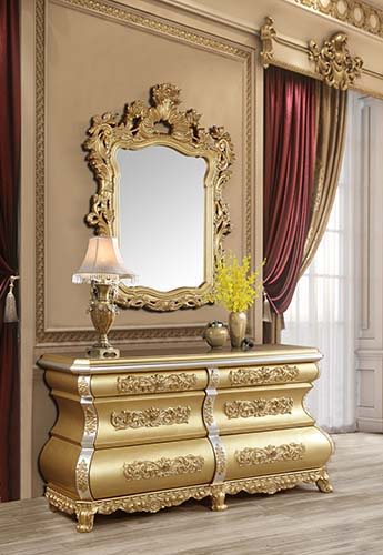 ACME Seville - Server - Gold Finish | Meri Furniture