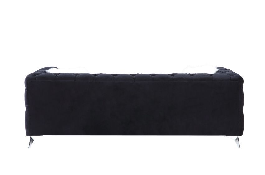 ACME Phifina - Sofa - Black Velvet | Meri Furniture