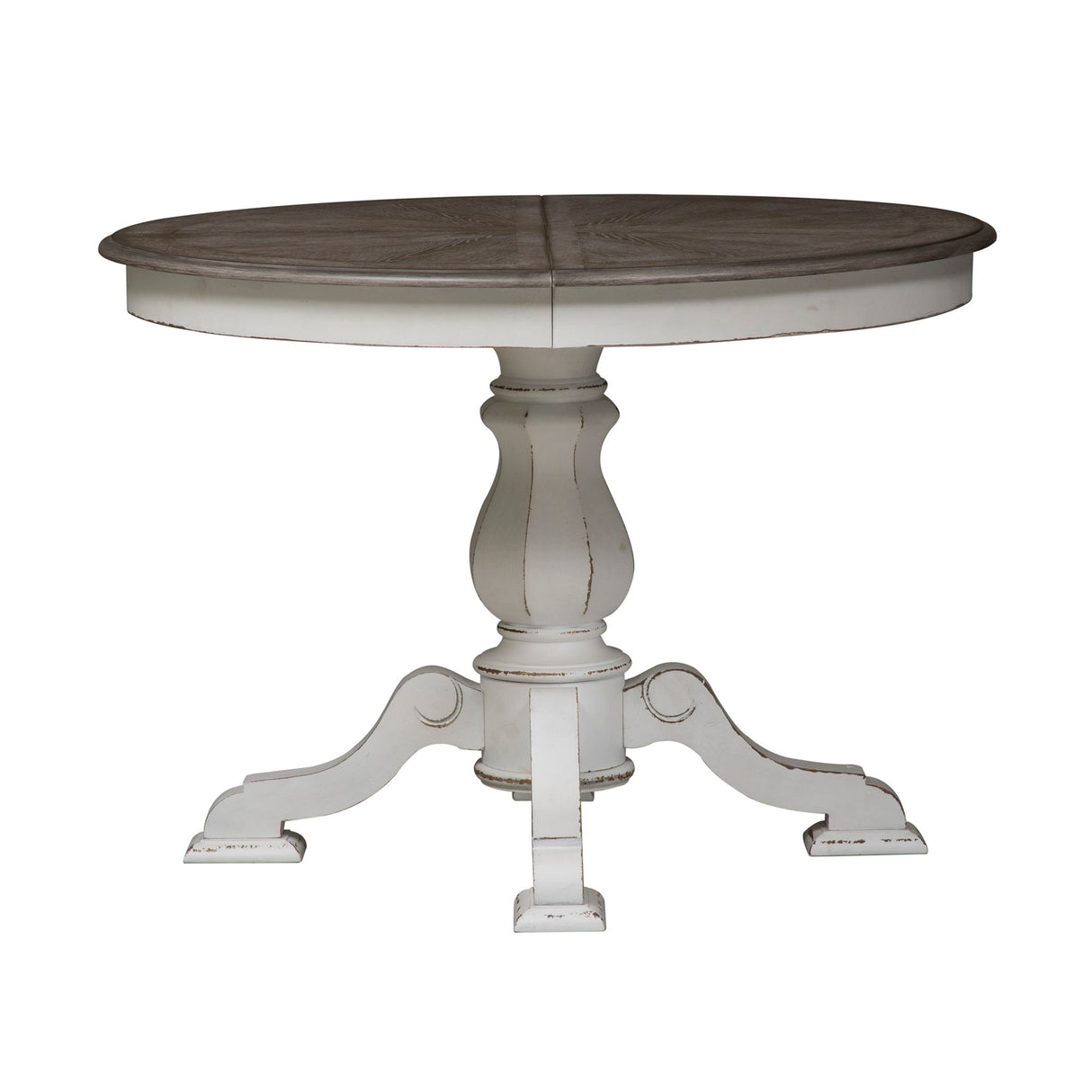 Liberty Furniture Magnolia Manor - Pedestal Table - White | Meri Furniture