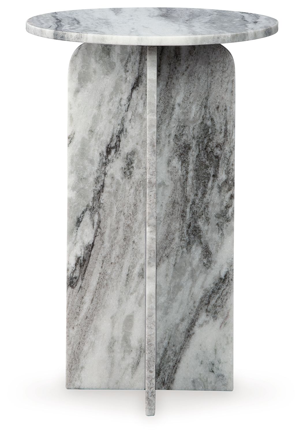 Signature Design by Ashley® Keithwell - Gray - Round Accent Table | Meri Furniture