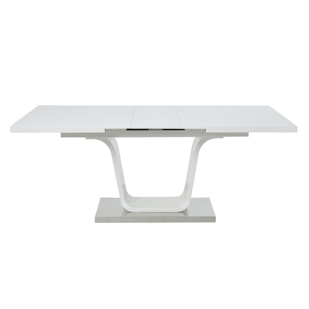ACME Kamaile - Dining Table With Leaf - White High | Meri Furniture