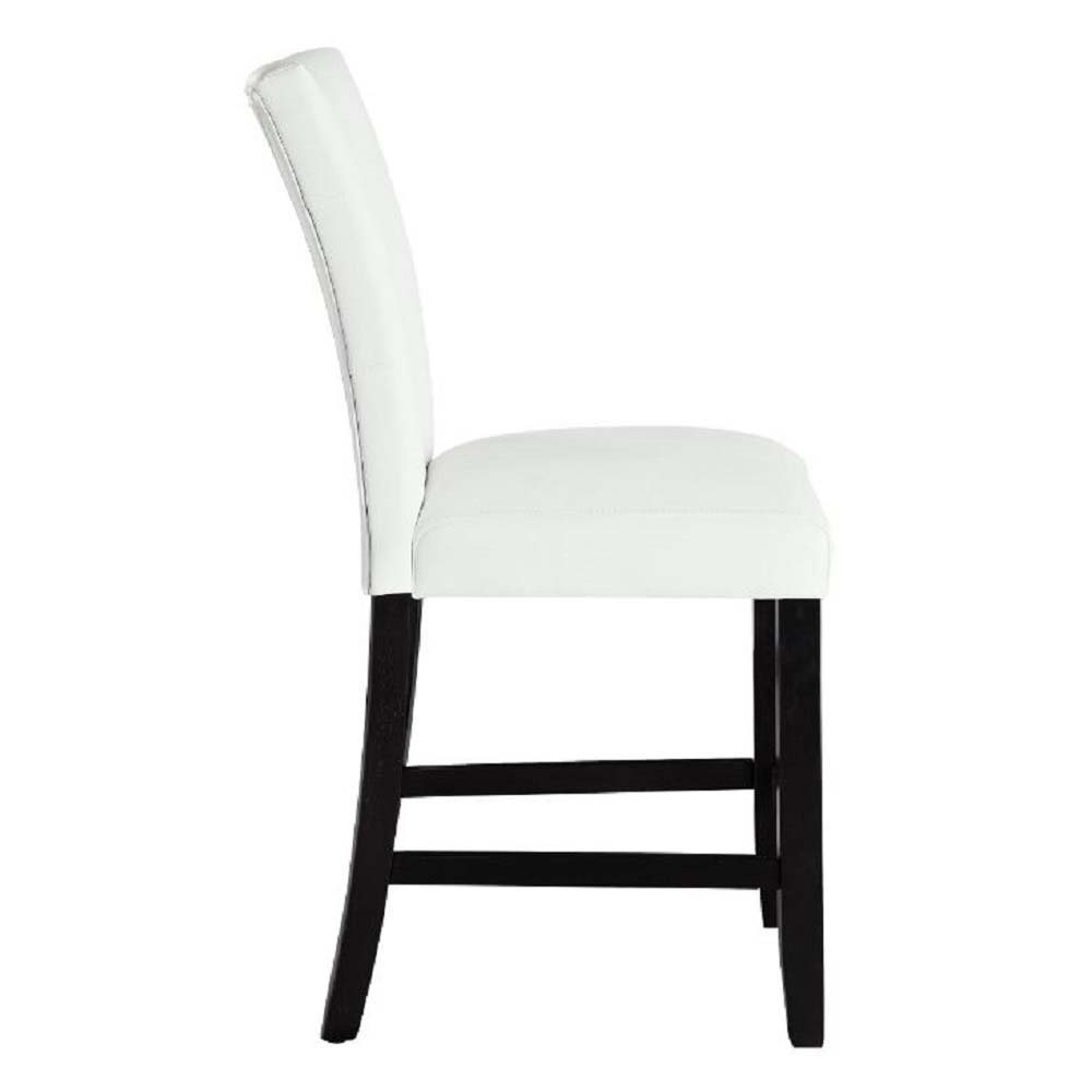 ACME Sandoval - Side Chair (Set of 2) - Beige PU & Champagne Finish | Meri Furniture