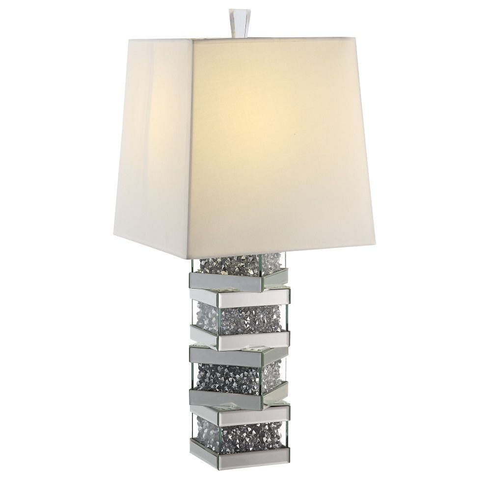 ACME Noralie - Table Lamp - Mirrored - Glass - 30" | Meri Furniture