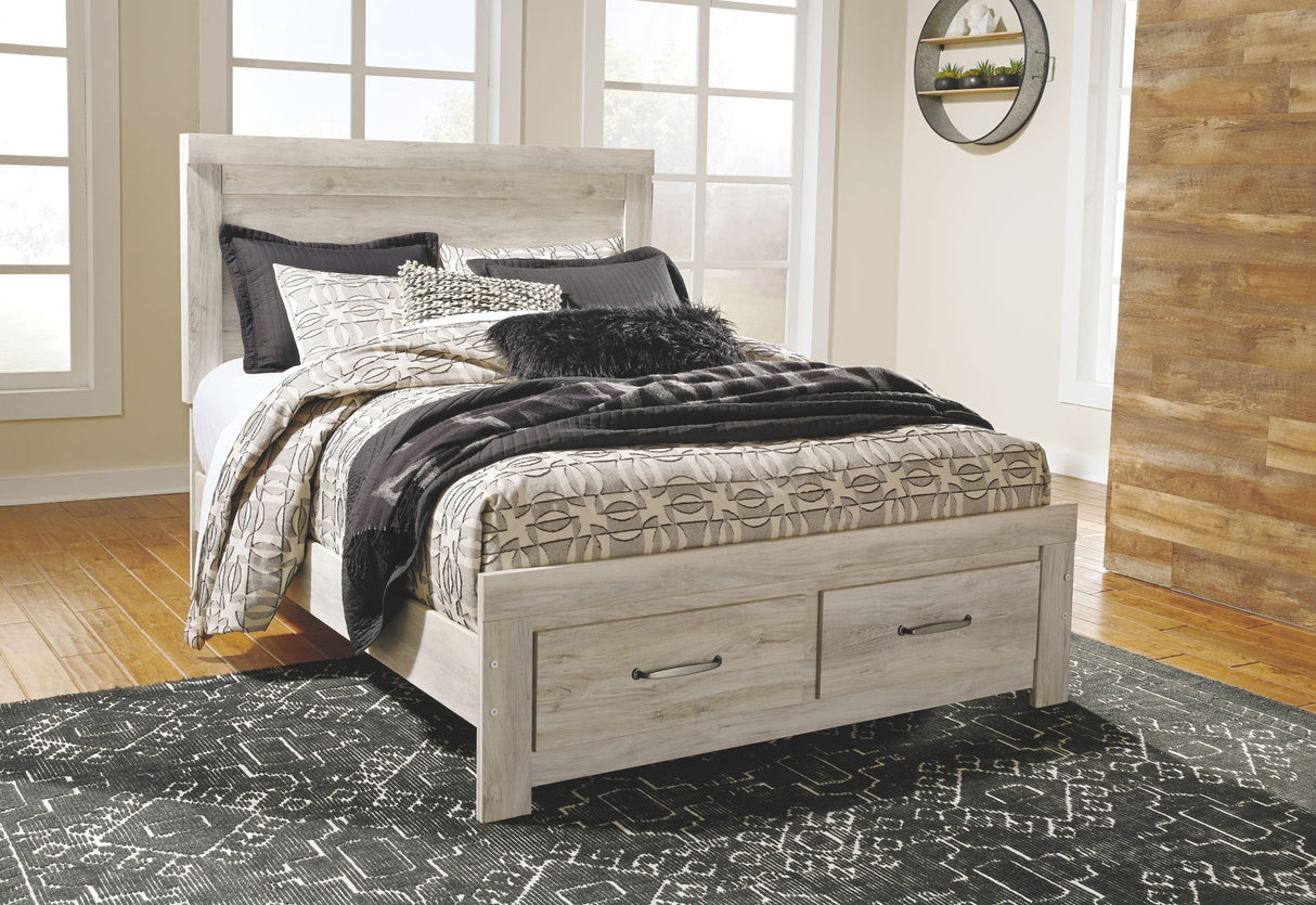 Signature Design by Ashley® Bellaby - Dresser, Mirror, Platform Bed With Storage Drawers Set | Meri Furniture