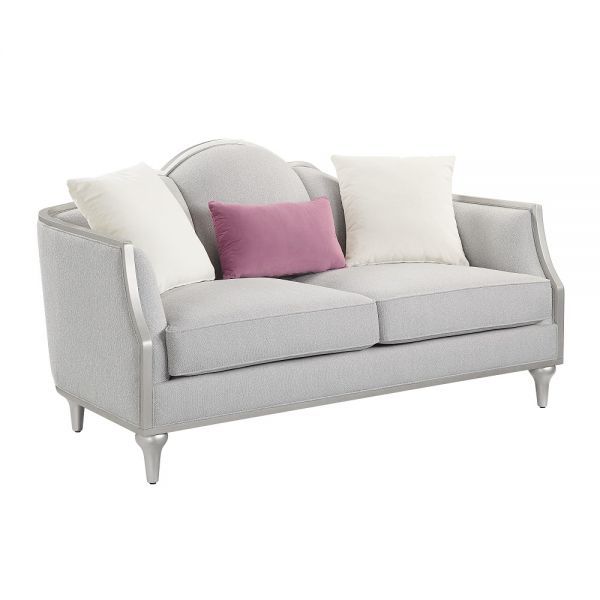 ACME Kasa Loveseat - Beige Linen | Meri Furniture