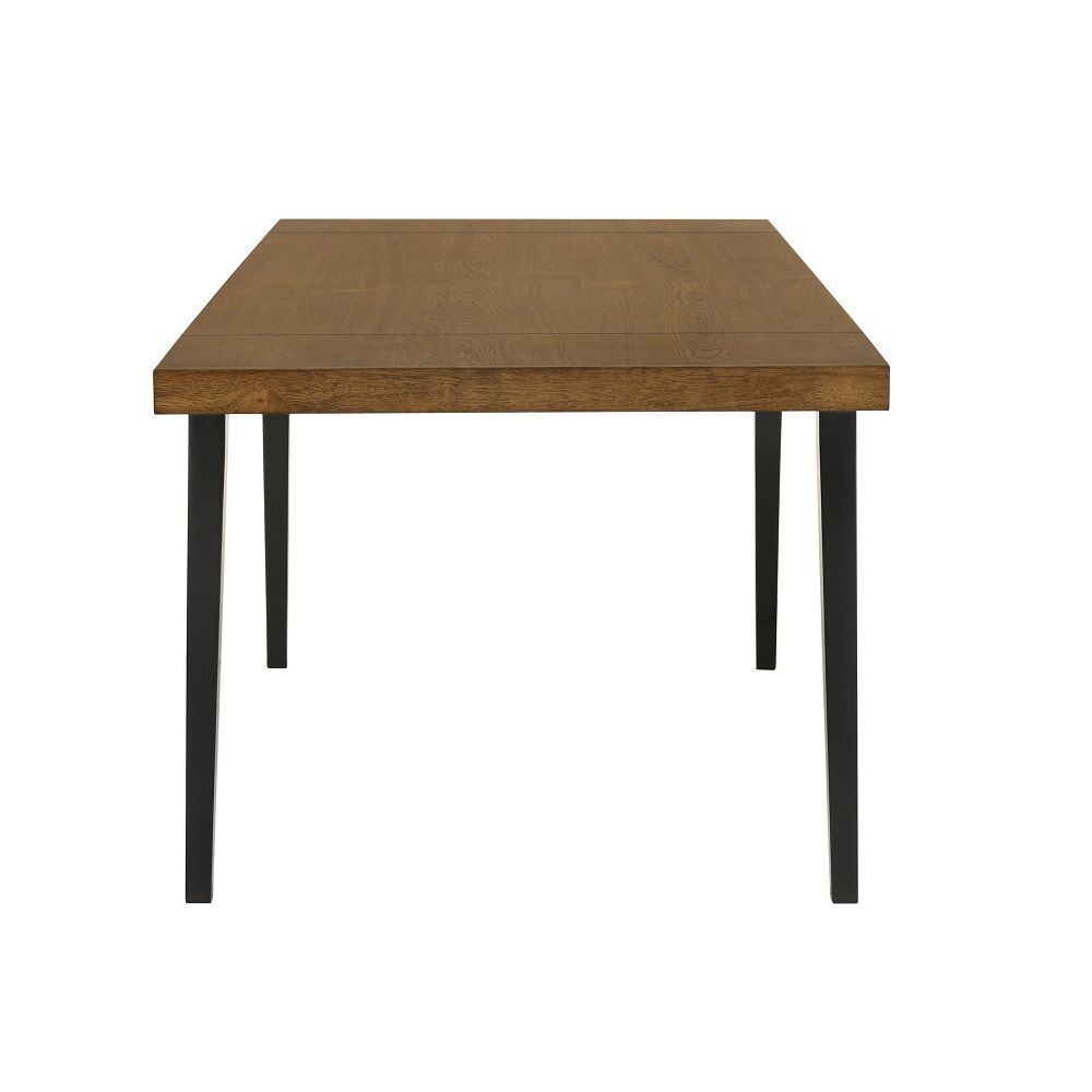 ACME Hillary - Dining Table With 2 Leaves - Walnut & Black | Meri Furniture