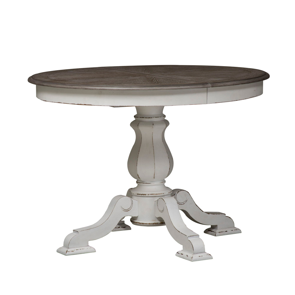 Liberty Furniture Magnolia Manor - Pedestal Table - White | Meri Furniture
